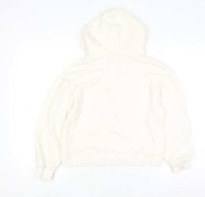 Girls UK Size 10 Years Zara Ivory Pullover Hoodie