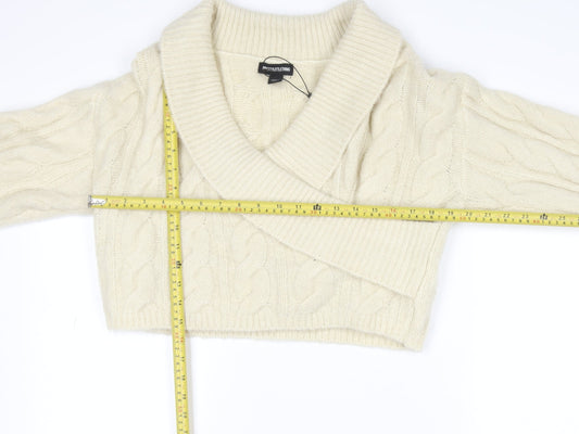 Womens UK Size L PRETTYLITTLETHING Ivory Pullover Jumper