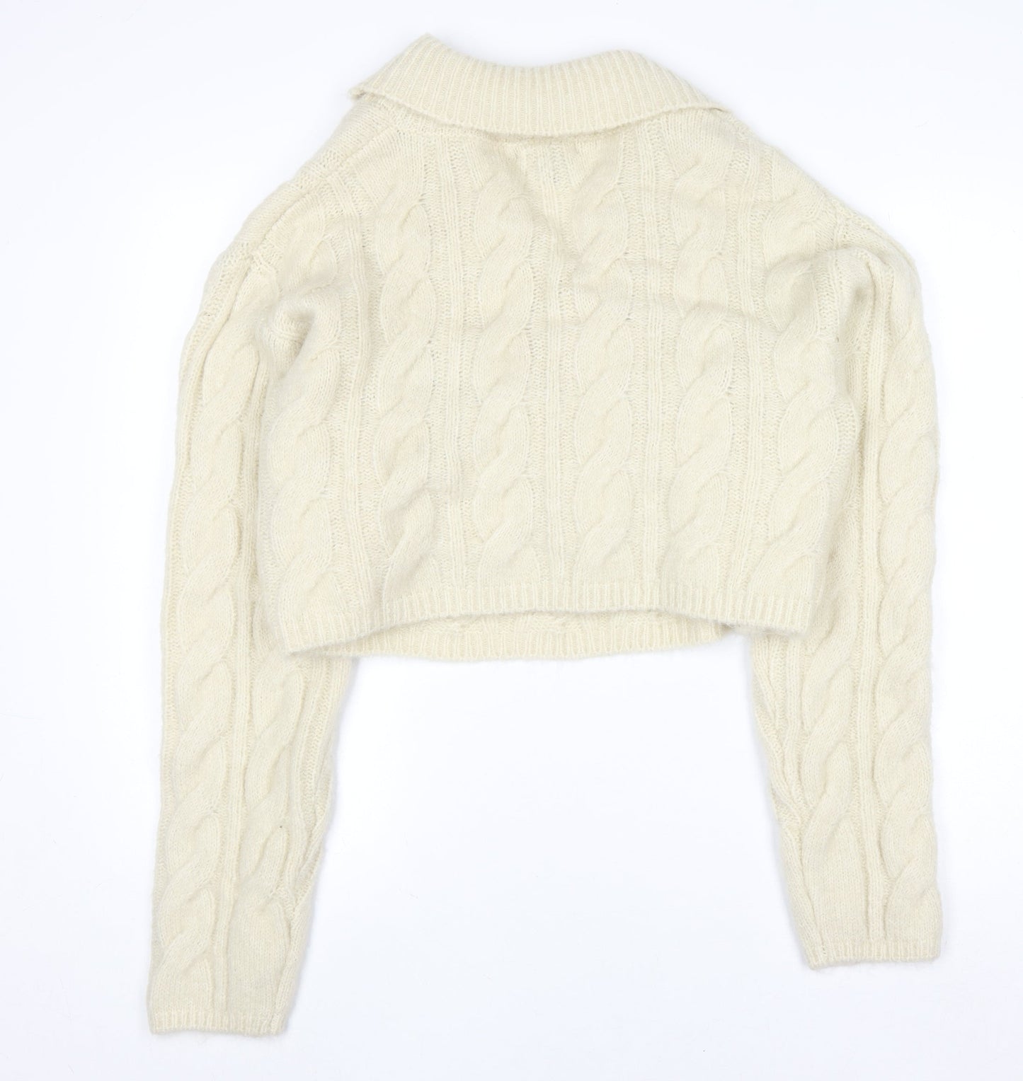 Womens UK Size L PRETTYLITTLETHING Ivory Pullover Jumper