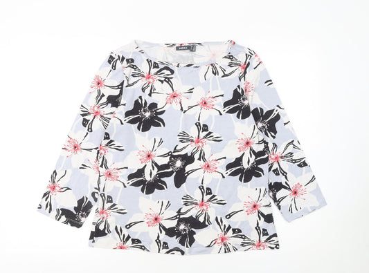 Mexx Womens Multicoloured Floral Viscose Long Sleeve Blouse Size 2XL