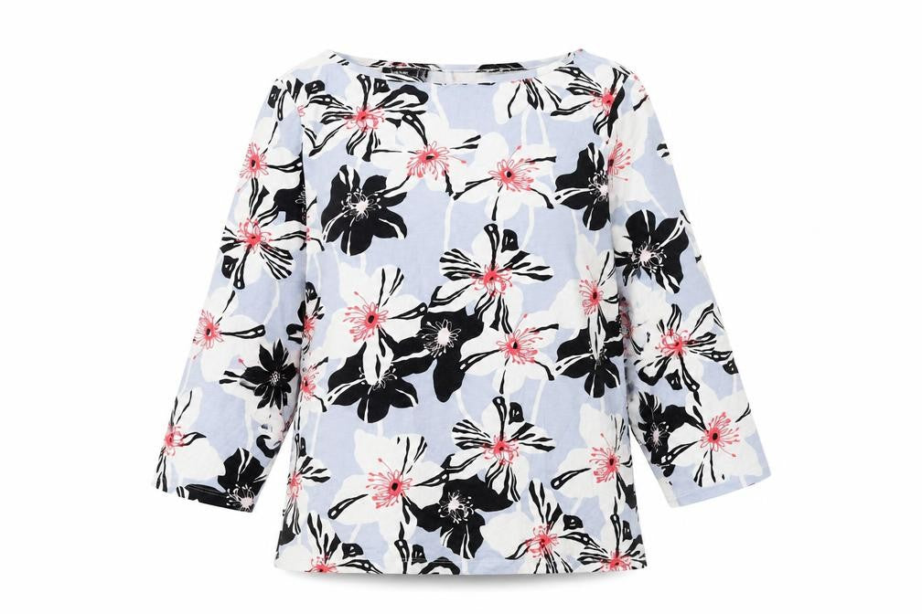 Mexx Womens Multicoloured Floral Viscose Long Sleeve Blouse Size 2XL