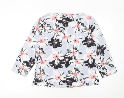 Mexx Womens Multicoloured Floral Viscose Long Sleeve Blouse Size 2XL