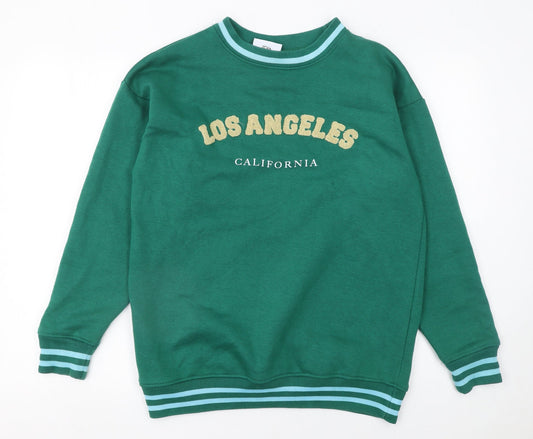 Womens UK Size 6 Daisy Street Green Pullover Sweatshirt
