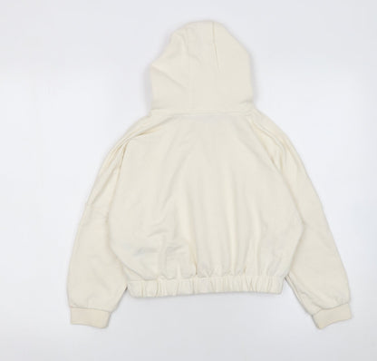 Girls UK Size 7-8 Years U.S. Polo Assn. Ivory Pullover Hoodie