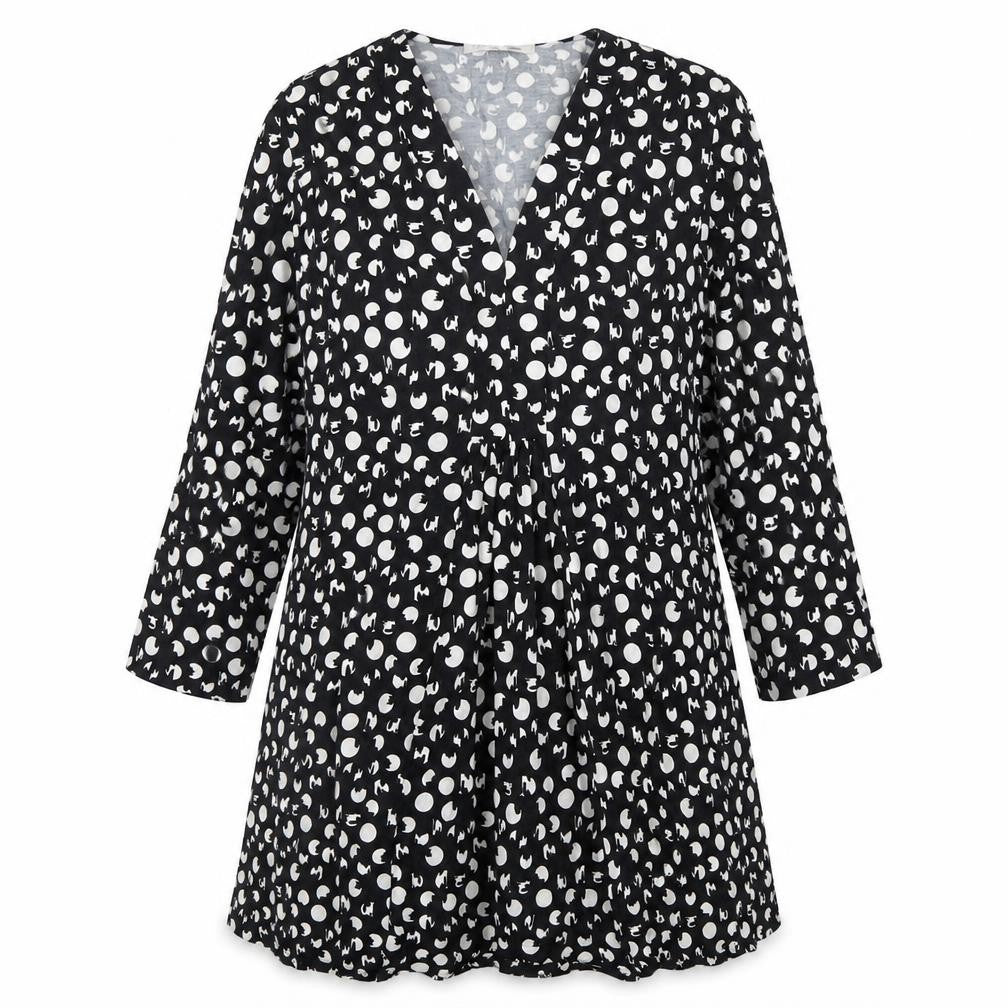David Nieper Women’s Black Polka Dot Wrap Dress Size 16 Viscose Elastane