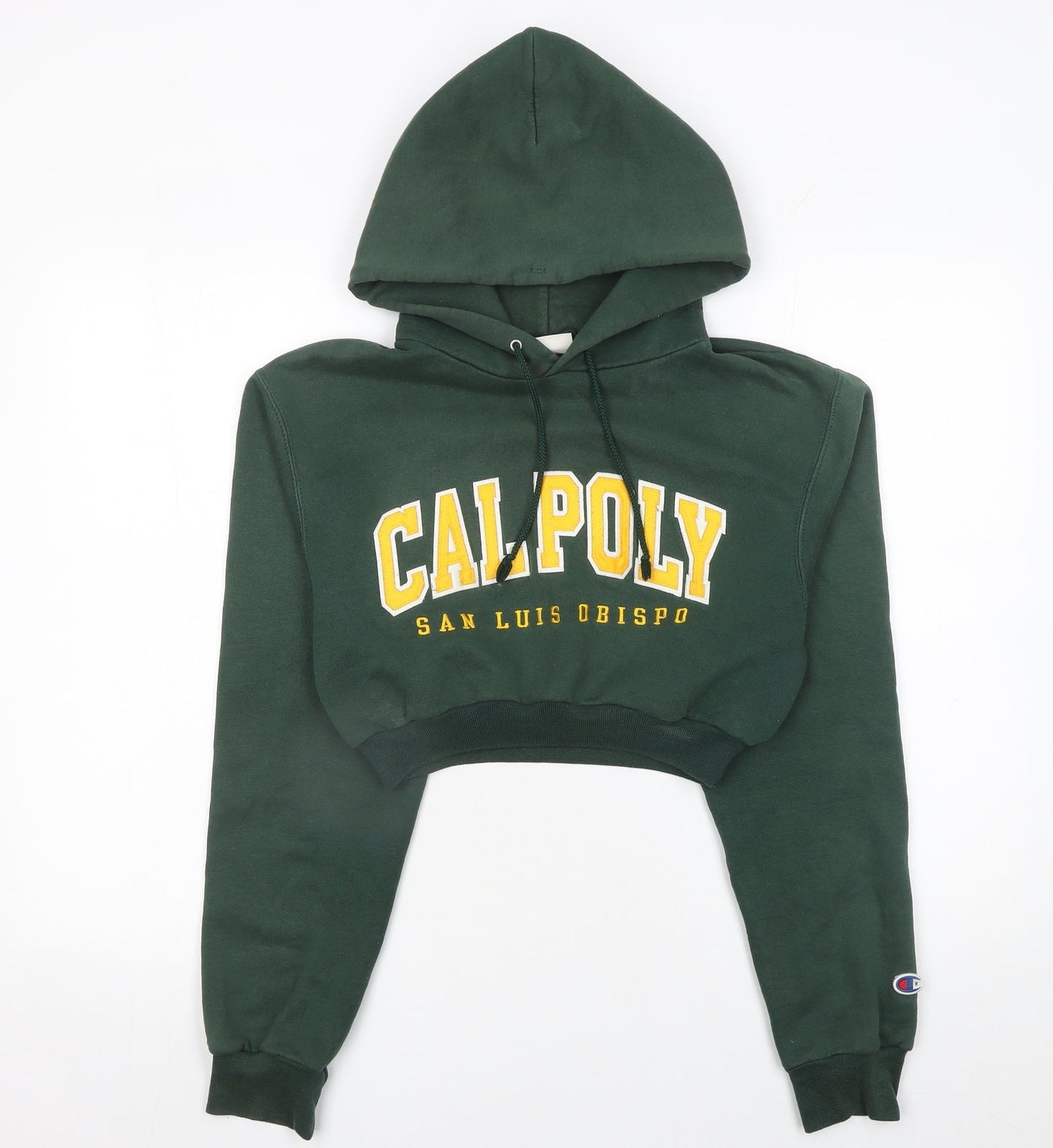 Womens UK Size S Champion Green Pullover Hoodie