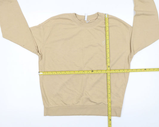 Womens UK Size M H&M Beige Pullover Sweatshirt