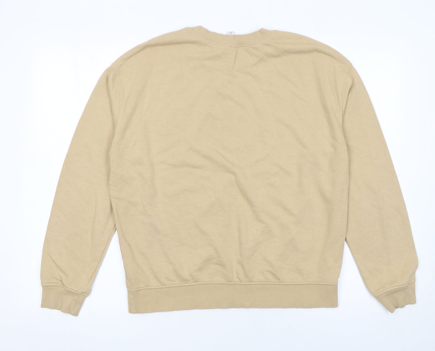 Womens UK Size M H&M Beige Pullover Sweatshirt
