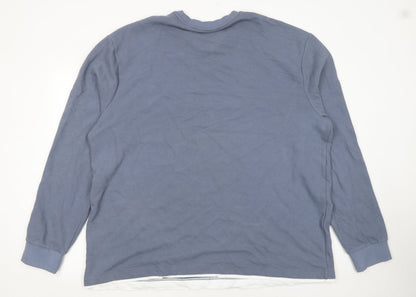 Mens UK Size 2XL NEXT Blue Pullover Jumper