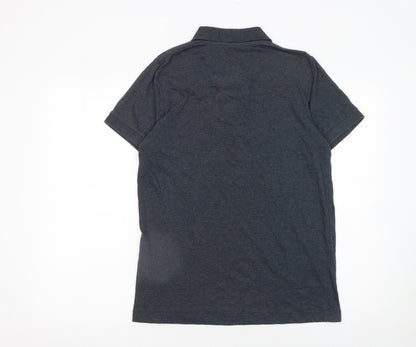 French Connection Men's Grey Short Sleeve Polo Shirt Size M