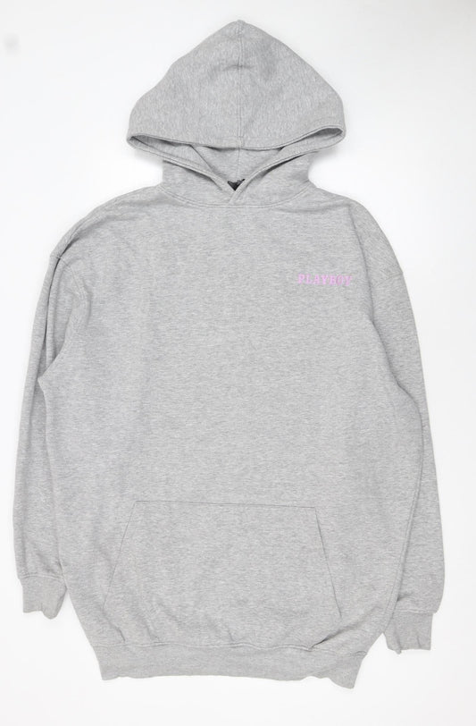 Womens UK Size 10 Missguided Grey Pullover Hoodie