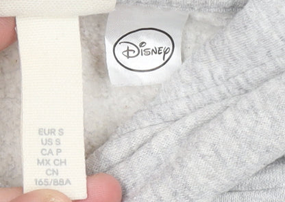 Womens UK Size S Disney Grey Pullover Hoodie