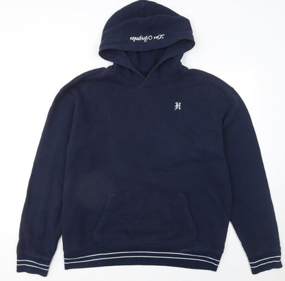 Mens UK Size L Hollister Blue Pullover Hoodie