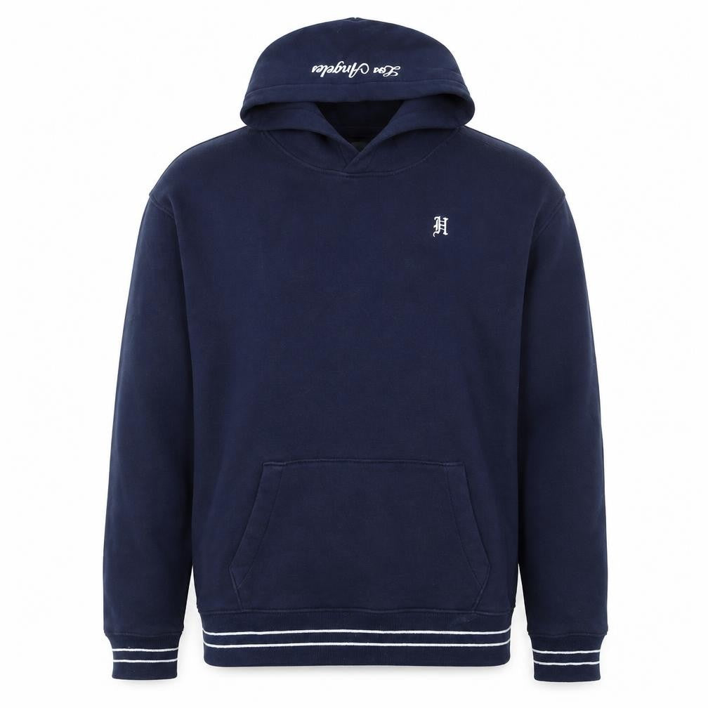 Mens UK Size L Hollister Blue Pullover Hoodie