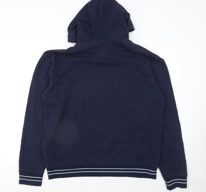 Mens UK Size L Hollister Blue Pullover Hoodie