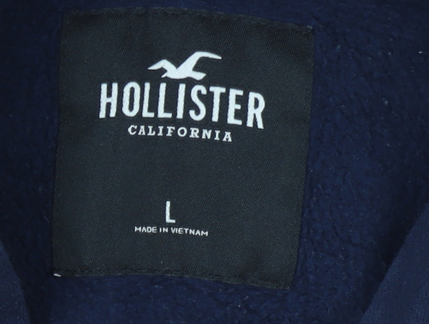 Mens UK Size L Hollister Blue Pullover Hoodie