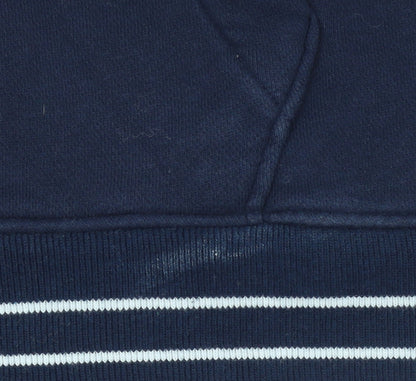 Mens UK Size L Hollister Blue Pullover Hoodie