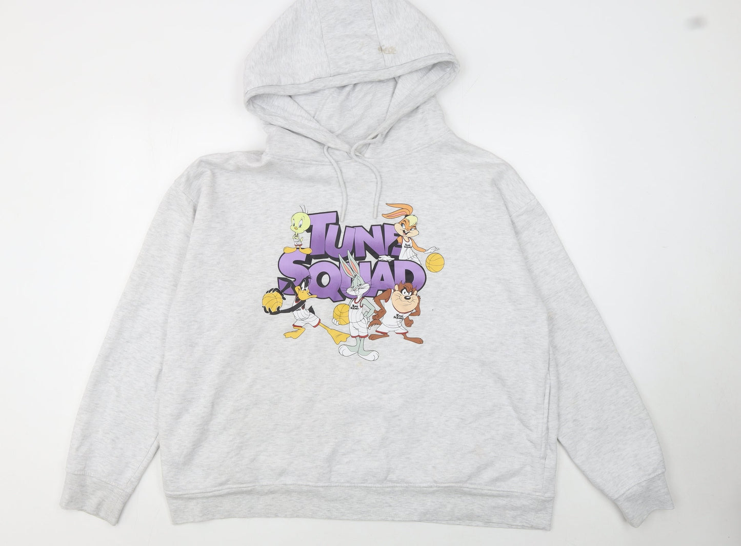 Womens UK Size XL Space Jam A New Legacy Grey Pullover Hoodie