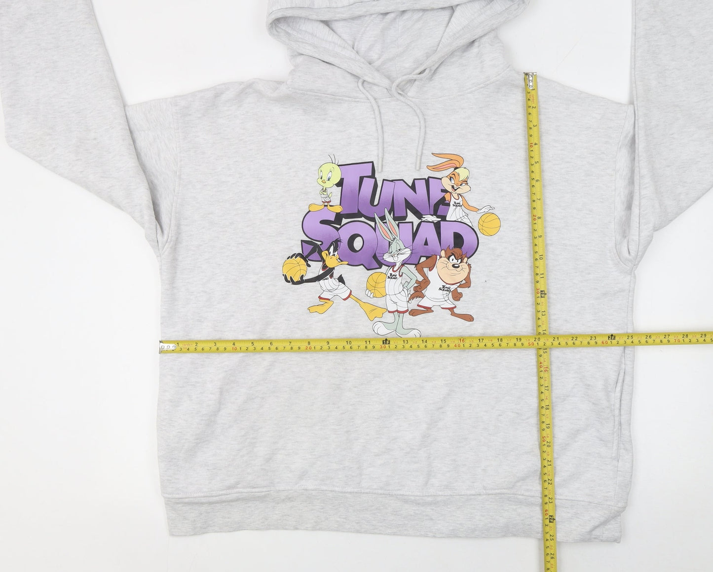 Womens UK Size XL Space Jam A New Legacy Grey Pullover Hoodie