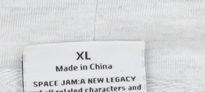 Womens UK Size XL Space Jam A New Legacy Grey Pullover Hoodie