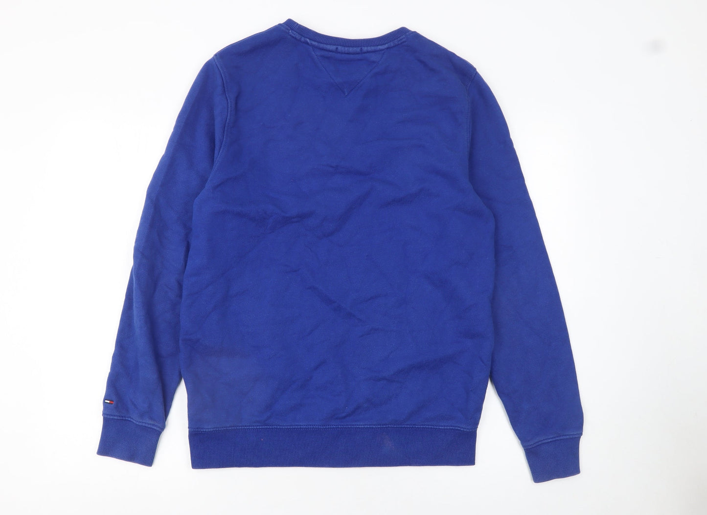 Mens UK Size M Tommy Jeans Blue Pullover Sweatshirt