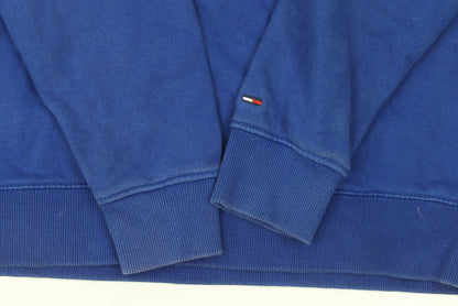 Mens UK Size M Tommy Jeans Blue Pullover Sweatshirt