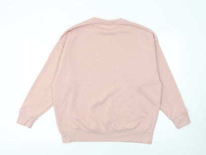 Womens UK Size XS Primark Pink Pullover Sweatshirt