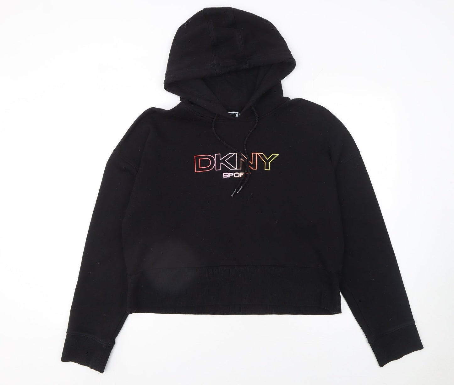 Womens UK Size L DKNY Sport Black Pullover Hoodie