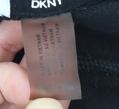 Womens UK Size L DKNY Sport Black Pullover Hoodie