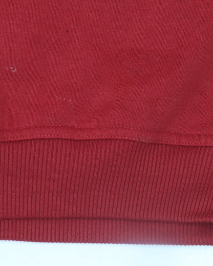 C&A Men's Red XL Long Sleeve Collared Polo Sweatshirt