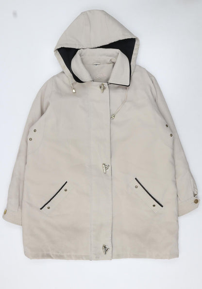 Womens UK Size 20 Klassik Beige Parka Coat