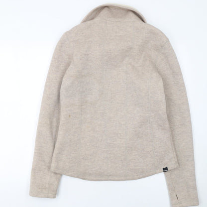 Bench Womens Beige Wool Blend Full Zip Jacket Size XL