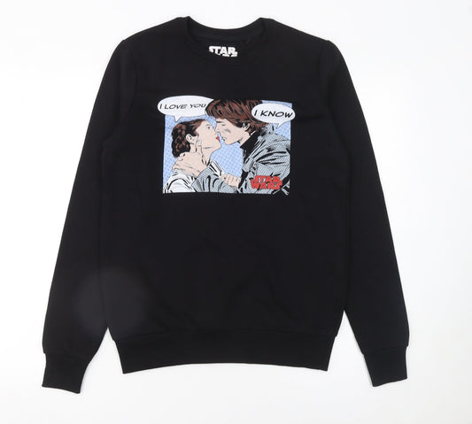 Mens UK Size S Star Wars Black Pullover Sweatshirt