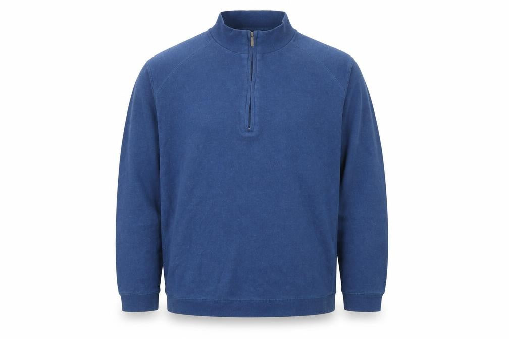 Mens UK Size XL Kirkland Signature Blue 1/2 Zip Sweatshirt