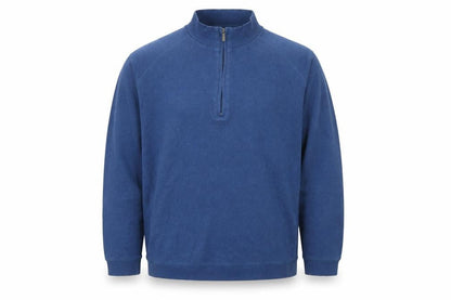 Mens UK Size XL Kirkland Signature Blue 1/2 Zip Sweatshirt