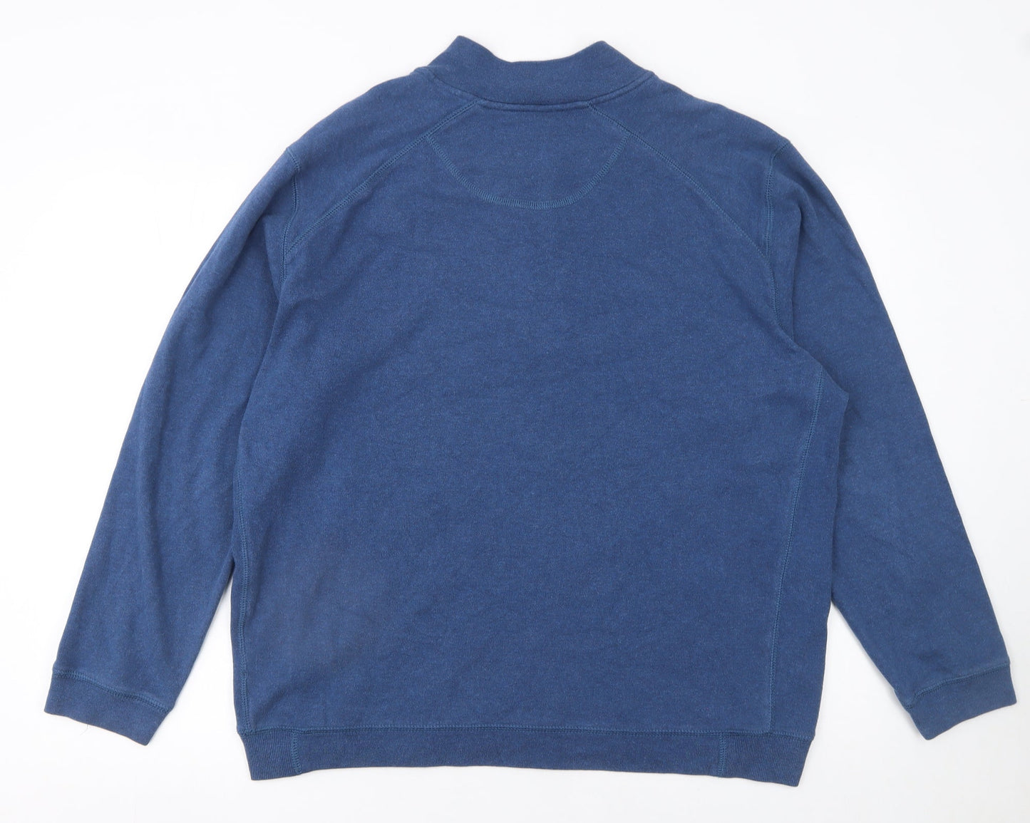 Mens UK Size XL Kirkland Signature Blue 1/2 Zip Sweatshirt