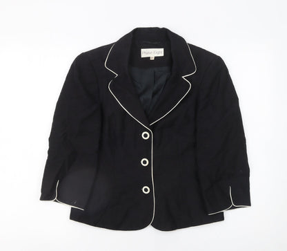Womens UK Size 10 Phase Eight Regular Black Blazer