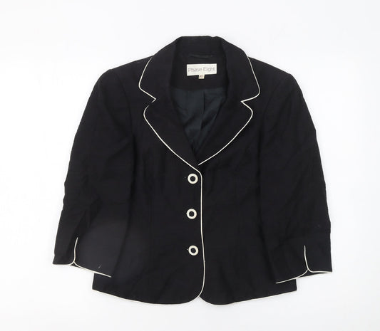 Womens UK Size 10 Phase Eight Regular Black Blazer