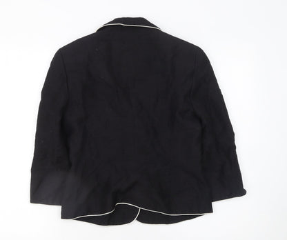 Womens UK Size 10 Phase Eight Regular Black Blazer