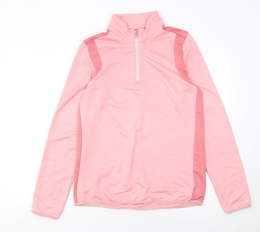 Womens UK Size 14 Slazenger Pink Pullover Sweatshirt
