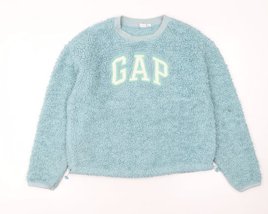 Womens UK Size 2XS Gap Blue Pullover Sweatshirt