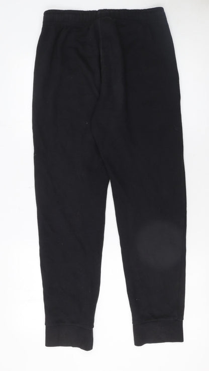 Champion Men’s Black Jogger Sweatpants Size S Elastic Waist Logo