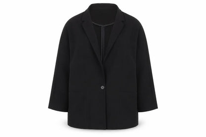 Mohito Women Black Size 10 Single-Breasted Blazer Jacket