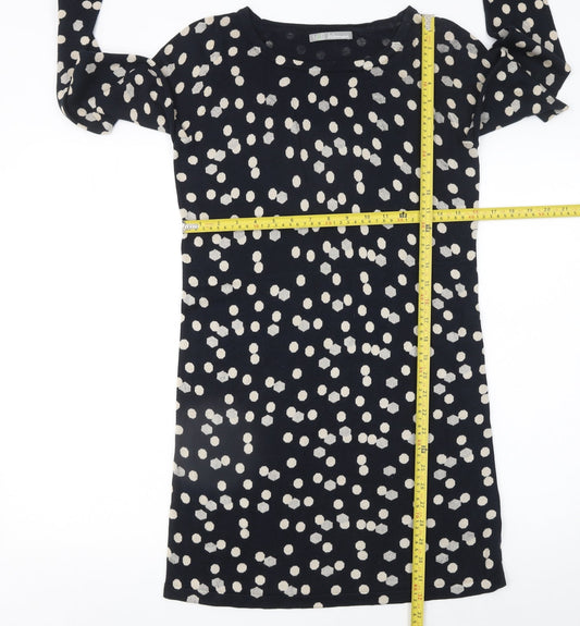 Marks and Spencer Women Blue Polka Dot Shift Dress Size 10