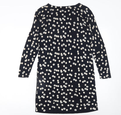 Marks and Spencer Women Blue Polka Dot Shift Dress Size 10