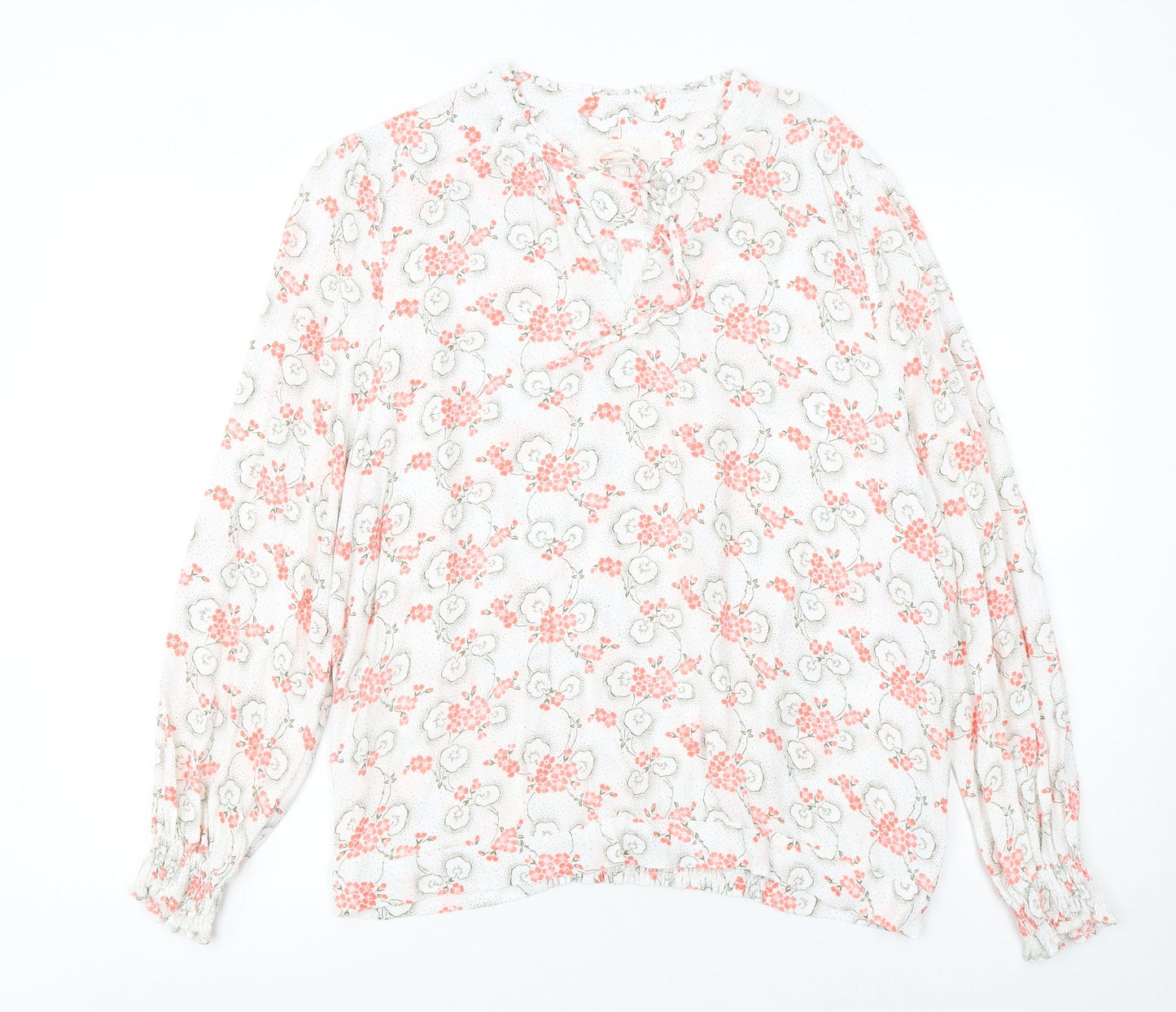 Womens UK Size 18 Marks and Spencer White Tunic Blouse