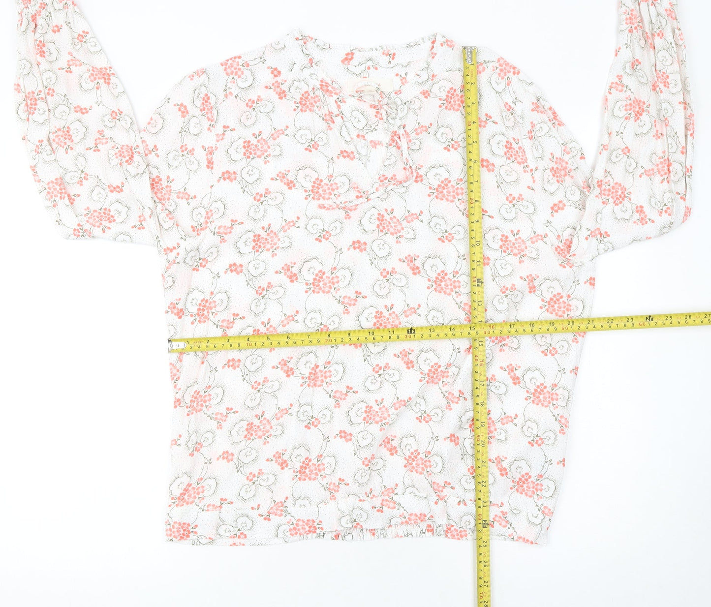 Womens UK Size 18 Marks and Spencer White Tunic Blouse