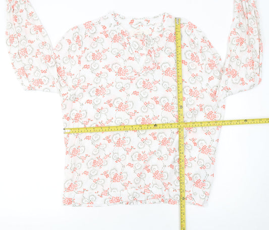 Womens UK Size 18 Marks and Spencer White Tunic Blouse
