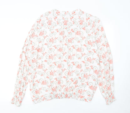 Womens UK Size 18 Marks and Spencer White Tunic Blouse