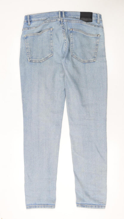 Zara Men’s Light Blue Skinny Denim Jeans Size L 32W Slim Fit